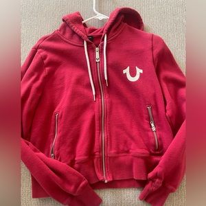 True Religion Cropped Hoodie